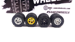 12 SET Samed Wheels 12mm mix color rim plain black tire XL #364X3