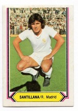 SANTILLANA - REAL MADRID 1980-81 CHROME ESTE PANINI LEAGUE 80/81
