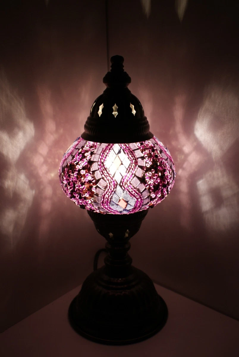 Mosaiklampe Orientalisch – Tisch- Oder Stehlampe, Bunt, Handgefertigt, Mit E14-Fassung, Höhe 24 Cm