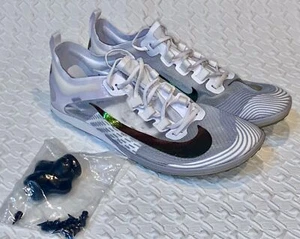 NIKE Victory XC 5 White Green Cross Country Spikes Shoes NEW Mens Youth Sz 5.5 6 - Picture 1 of 8