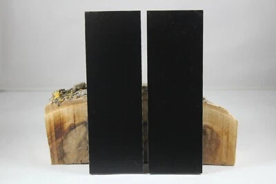 2 PCS OF .312" BLACK G-10 KNIFE HANDLE MATERIAL BLANK SCALES G10 6" X 2"
