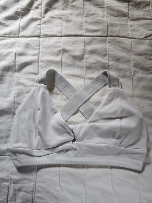 Bia Brazil Sports Bra Top White Logo One Size NEW NWOT - Image 1 of 2