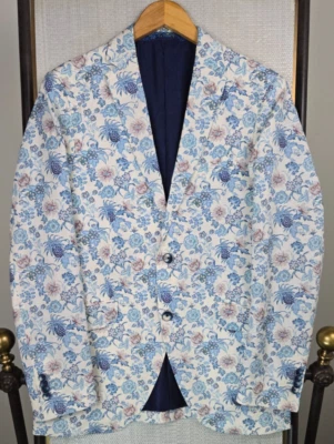 ETRO $1995 Mens Floral Wallpaper Jacket Sport Coat Size 40 Made in Italy Lined - Image 1 of 4