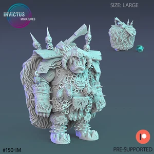 Space Orc Officer A | Invictus Miniatures | RPG Wargaming 3D Printed Miniature - Bild 1 von 1