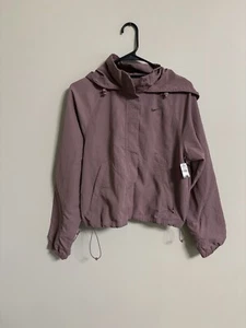 Nike Repel Running Jacket Women’s Size Small Mauve Hooded New Bungee Pockets - Picture 1 of 10