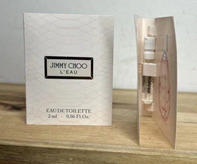 2x Jimmy Choo L'eau 0,06 oz 2 ml eau de toilette spray mini/frascos de muestra de viaje Foto 1 de 4