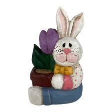 Midwest of Cannon Falls Eddie Walker Spring Easter Rabbit Holding Purple Tulips