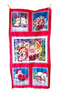 Panel de tela Kayomi Harai gatito Navidad Papá Noel gatos estudio 5646P - Imagen 1 de 4