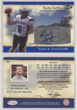 2008 SAGE Aspire Hula Bowl Auto Ricky Santos #H22 Auto