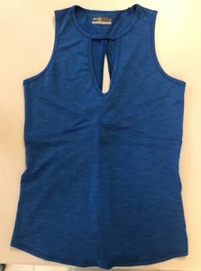 Lija Athletic Workout Tennis Tank Top Size S/P Cobalt Blue, Made in Canada - Picture 1 of 13