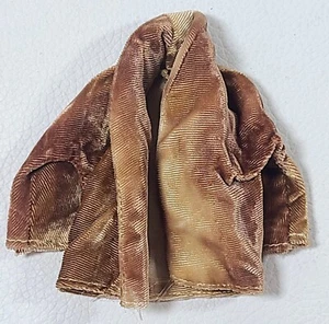 Chaqueta para fumar Ken Doll Ombre Terciopelo Salón Marrón Tostado De colección cosida a mano - Imagen 1 de 12