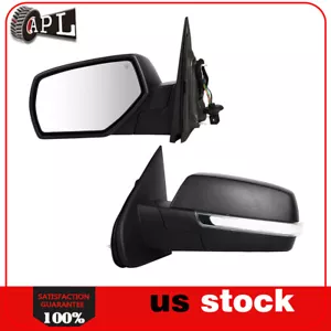 Fits 2014-2018 Silverado Sierra Smoke LED Power+Heated Tow Mirrors+Temp Sensor - Picture 1 of 12