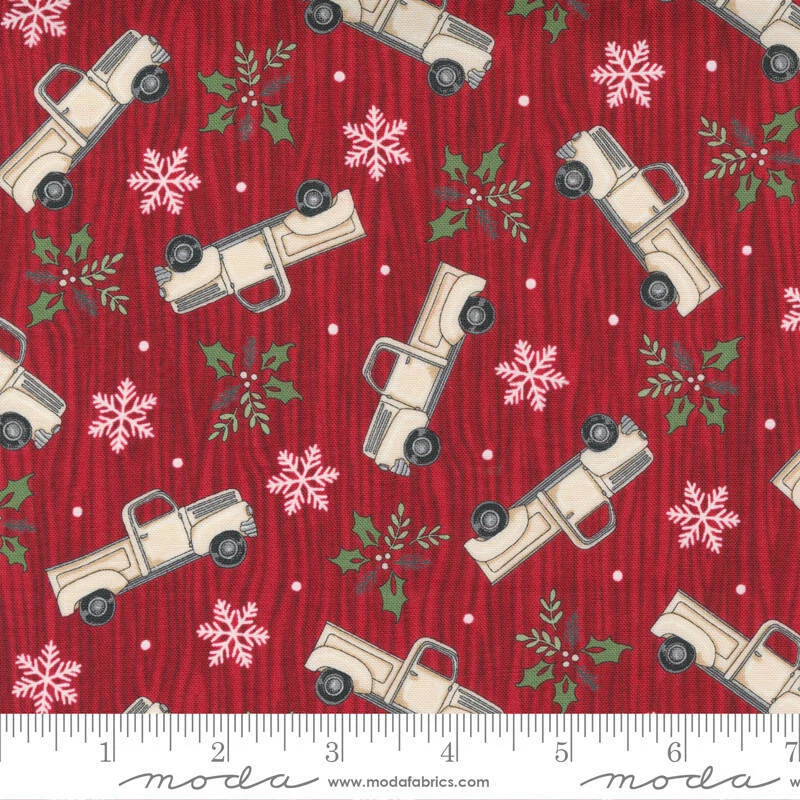 Moda HOME SWEET HOLIDAYS Red 56003 12 Quilt Fabric By The Yard - Deb Strain - Image 1 of 1