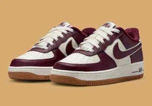 NEW NIKE AIR FORCE 1 '07 LV8 SAIL NIGHT MAROON DQ7659-102 Size 10.5 FAST SHIP - Picture 1 of 8