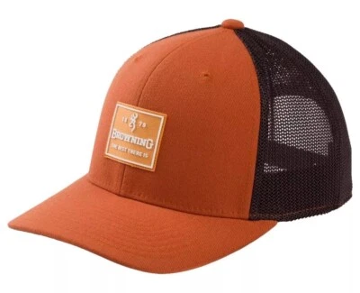 BROWNING SPARROW MESH BACK Snap Back BUCKMARK LOGO Hat Cap New With Tags. - Image 1 of 3