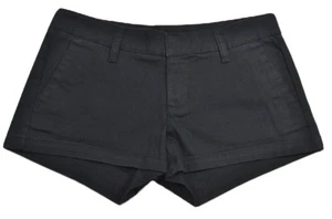 Hurley LOWRIDER 2.5 Black Faded Skate Front Back Pockets Chino Junior's Shorts - Picture 1 of 7