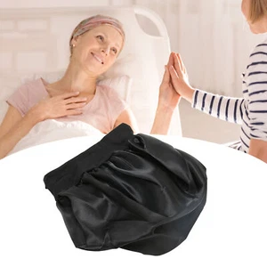 5PCS Sleeping Hair Cap Silk Fabric Wide Band Satin Bonnet Breathable - Picture 1 of 12