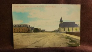 Cartolina d'epoca Querce, North Dakota. Tenuta #5 - Foto 1 di 2