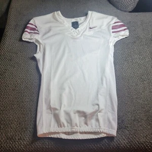 Camiseta deportiva de rendimiento de fútbol Nike malla ventilada para hombre L blanca borgoña CI3767 115 - Imagen 1 de 6