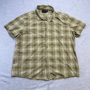 Mammut Shirt Mens 2XL Green Plaid Trovat Trail Button Up Lightweight Hiking UPF - Picture 1 of 8