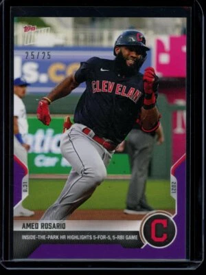 2021 Topps Now #736 Amed Rosario Purple Parallel Card #d /25 - Image 1 of 2