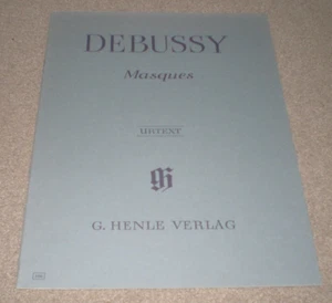 Debussy Mask Masques  Piano Sheet Muic Henle Verlag Urtext 406 original version - Picture 1 of 1