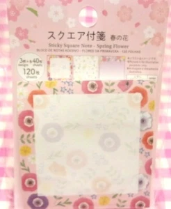 Spring Flower Sticky Notes Memo / Japan DAISO 120 sheets - Picture 1 of 4