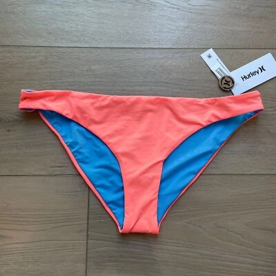 NUEVO Traje de baño Hurley para mujer XL sólido reversible cobertura moderada parte inferior de bikini Foto 1 de 4