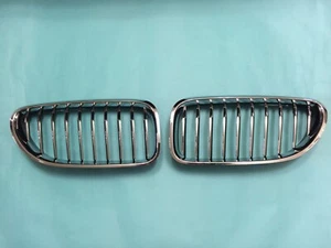 Front Grille Chrome-Black M-P Style For '2012-'2014 BMW M6 F06 F12 F13 650i 640i - Imagen 1 de 3