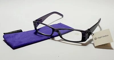 Sight Station - Foster Grant - Ella Mauve - Ladies Reading Glasses + Free Case