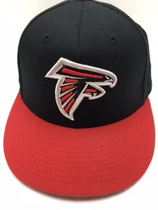 Vintage Atlanta Falcons Reebok 210 eng anliegende Flexfit Mütze Kappe 6 7/8 - 7 1/4 - Bild 1 von 7