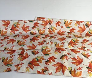 Home Collection Set of 4 Autumn Leaves Fabric Placemats 12” by 18” Falling Leave - Picture 1 of 8