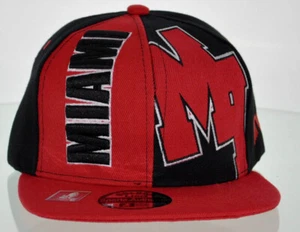 ¡NUEVO! FLAT BILL SNAPBACK BALL US MIAMI FLORIDA GORRA SOMBRERO ROJO NEGRO - Imagen 1 de 4