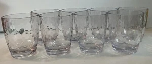 Koxin-Karlu Hammered 15oz Plastic Tumbler Acrylic Glasses Clear Set Of 8 See Pic - Picture 1 of 7