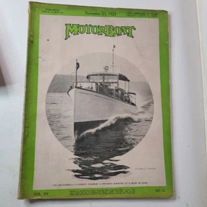 Motor Boat Magazine Nov 25 1923 Boat Racing Sailing + More Antique Boating - Picture 1 of 9