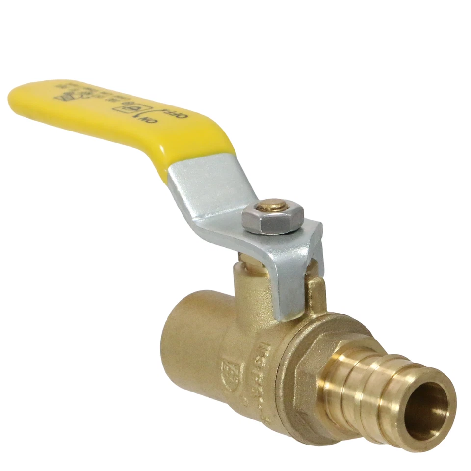 10 Piezas 1/2 PEX A VÁLVULA DE BOLA DE SUDOR, 1/2" VÁLVULA DE BOLA DE SUDOR DE EXPANSIÓN, F1960 Foto 1 de 4