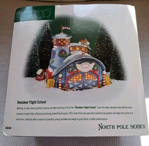 Department 56 Reindeer Flight School #56404 (COMPLETE SET) North Pole Series EUC - Picture 1 of 6