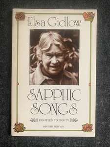 Sapphic Songs - Eighteen to Eighty by Elsa Gidlow (Rev PB, 1982) : Vintage! - Picture 1 of 3