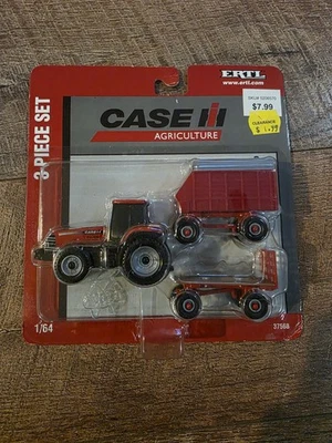 Ertl Case IH 3 piece Agriculture set 1/64 scale - Image 1 of 2