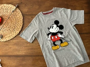 Mickey Mouse Shirt Boys Size 8 - Black Textured Mickey - Picture 1 of 6