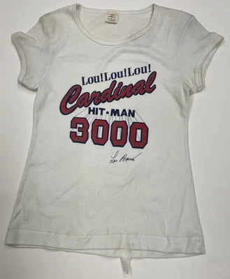 1979 LOU BROCK ST LOUIS CARDINALS  HIT MAN 3000 T-SHIRT Women's Large - Image 1 of 3