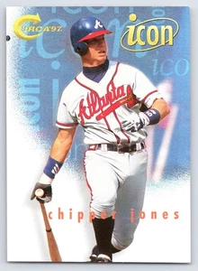 1997 Skybox Circa ICON #5 Chipper Jones Atlanta Braves Refractor RARE INSERT - Picture 1 of 2