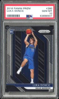 LUKA DONCIC 2018 Panini Prizm #280 PSA 10 ROOKIE, RC, CANTIDAD Foto 1 de 2