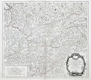 Tirol Südtirol Tyrol Trento Italia Italy map Karte carta Santini Kupferstich - Bild 1 von 1