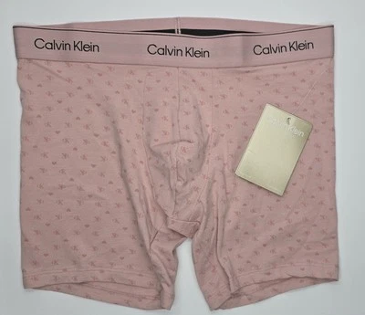 Calvin Klein Men's Modern Cotton Hearts Boxer Brief, XL Pink NWT - Image 1 of 4