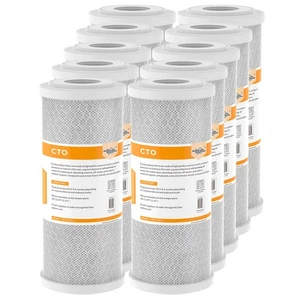 10 Pack 10"x4.5" 5 Micron CTO Carbon Block Water Filter for Big Blue Whole House - Picture 1 of 11