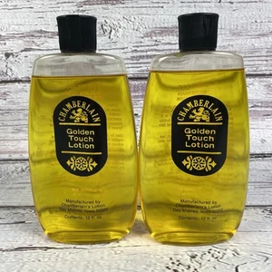 Chamberlain Golden Touch Lotion Öl 12 flüssige Unzen Flasche Spender Kappe Menge 2 - Bild 1 von 4