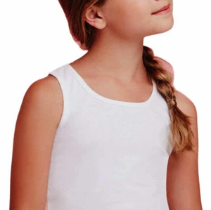 3 Canotte da bambina Ellepi spalla larga in cotone elasticizzato aderente / 8409 - Imagen 1 de 5