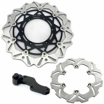 For Suzuki RM125/250 00-12 Oversize Front Rear Brake Disc Rotors Bracket Adapter - Image 1 of 4
