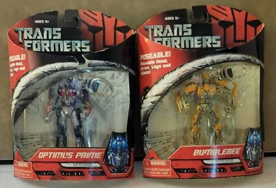 Transformers Optimus Prime Bumblebee Hasbro 3" Action Figure Poseable Keychain  - Image 1 of 4